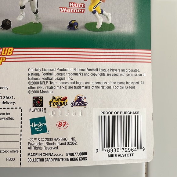 Starting Lineup Football NFL Collectible Mike Alstott #40 Tampa Bay Buccaneers - Picture 4 of 8